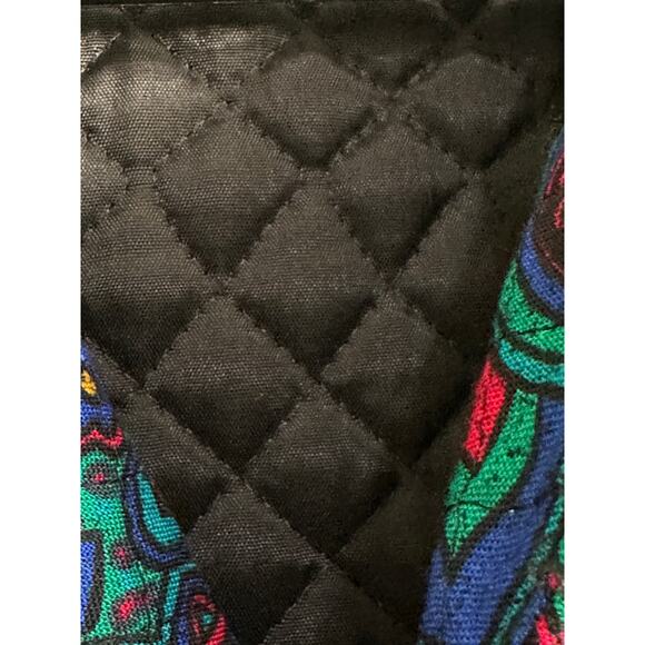 Stephen Douglas Vintage Quilted Jacket Size 10 Abstract Colorful 80s 90s Boho - Picture 3 of 6